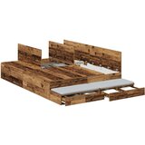  Postelja z dodatnim prostorom za shranjevanje Rjava Inženirski les, (22103358) | Shoptok.si