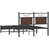 vidaXL Okvir kreveta bez madraca smeđa boja hrasta 120 x 200 cm drveni | shoptok.hr