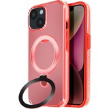 AVIZAR MagSafe ohišje za iPhone 14 in 13 Odporno na udarce s stojalom, Rdeča, (5000012354) | Shoptok.si