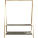 vidaXL Stalak za odjeću s policama 132x45,5x150,5 cm od bambusa | shoptok.hr