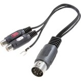 SpeaKa Professional SpeaKa Professional-Audio adapter\, 5-polni diodni moški konektor (DIN)/ 2 x činč ženski konektor, (20411454) Cene