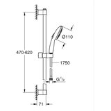 Grohe set za tuš vitalio start 110 iii | shoptok.hr
