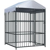 vidaXL Zunanji pasji boks s streho 150x150x210 cm | Shoptok.si