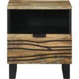  Nočna omarica 2 pcs Rjava 40 x 33 x 46 cm trden mangov les, (5000044162) | Shoptok.si