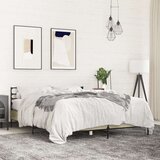  Posteljni okvir sonoma hrast 150x200 cm inž. les in kovina, (21165987) | Shoptok.si