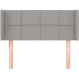 Uzglavlje s ušima svjetlosivo 83x16x78/88 cm od tkanine | shoptok.hr