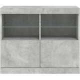  Komoda s LED svjetlima siva boja betona 81x37x67 cm | Eponuda.com