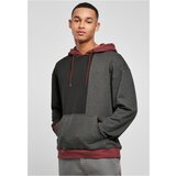 Urban Classics Oversized Color Block Hoody black/charcoal Cene