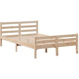 vidaXL Knjižna postelja brez vzmetnice 135x190 cm trdna borovina | Shoptok.si