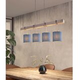 Brilagi LED luster na sajli NUBILA 4xE27/60W/230V siva/tamno plava | Eponuda.com