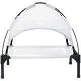  Krevet za psa Srebrno Siva 63 x 49,5 x 60 cm Čelik | shoptok.hr