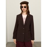 Sinsay Jednoredni loose fit blejzer s dodatkom viskoze | shoptok.hr