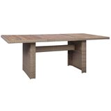 Poli 3057801 9 Piece Outdoor Dining Set with Cushions Poly Rattan Brown (4x44148+310143) | shoptok.hr