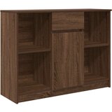  Komoda s ladicama smeđeg hrasta 101x35x76 cm konstruirano drvo | shoptok.hr