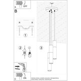  Obesna svetilka BORGIO 3P bela, (21348057) | Shoptok.si