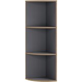 Livetastic KOTNI REGAL 33/110/33 cm antracit, medeni hrast | Shoptok.si