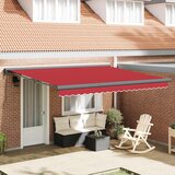 Nadstrešnica Crvena 400 x 300 x 165 cm Poliester i aluminij | shoptok.hr