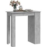  Barski stol sa stalkom za pohranu boja betona 102x50x103,5 cm | shoptok.hr