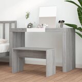  Toaletni stolac boja sivog hrasta sonome 70 x 35 x 45 cm drveni | shoptok.hr
