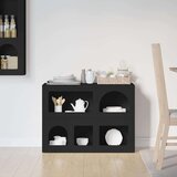  Strani šal Črna 80,5 x 35 x 59 cm Konstruiran les, (5000107715) | Shoptok.si