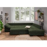 Modern Living Sedežna Garnitura Alvito, Temno Zelena, Žamet, Ležišče | Shoptok.si