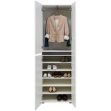 Voleo garderobna omara antracit, bela | Shoptok.si