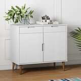  Komoda MOLDE bijela 90 x 40 x 80 cm od masivne borovine | shoptok.hr