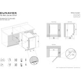 Dunavox DAUF-46.145DB vinska vitrina eksponat ( v12630 ) | ePonuda.com