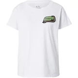 Armani Exchange Majica svetlo zelena / črna / bela