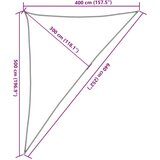 vidaXL Jedro protiv sunca boje pijeska 4x5x6 4 m 100% poliester Oxford | shoptok.hr