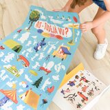 Poppik edukativni poster s nalepnicama otkrića smešne životinje 4-8 | Eponuda.com