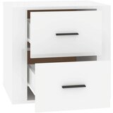  Noćni ormarić visoki sjaj bijeli 50 x 39 x 47 cm | shoptok.hr