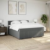  Okvir kreveta s oprugama i madrac svjetlosivi 180x200cm tkanina | shoptok.hr