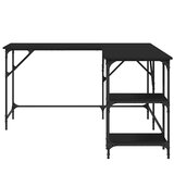  Radni stol crni 139 x 139 x 75 cm od konstruiranog drva | Eponuda.ba