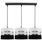  Luster na sajli CORAL 3xE27/60W/230V crno-bela | Eponuda.com