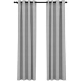 Furnova Zatemnitvene zavese z obročki 2 kosa sive 140x245 cm, (21917585) | Shoptok.si