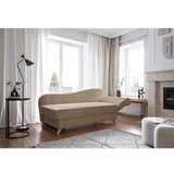 Miuform Smeđe-siva ležaljka od samta (s desnim kutom) Chic Charlotte – | shoptok.hr