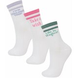 Defacto Girl 3 Piece Cotton Long Socks Cene