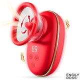 ENGILY ROSS Lizer Vacuum Pump Licking Stimulator with Vibrations Red | Shoptok.si