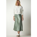  Women's Turquoise Satin Finish Skirt Cene'.'