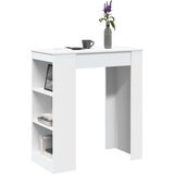  Barski stol s držačima bijeli 95x47x103 5 cm drveni | shoptok.hr