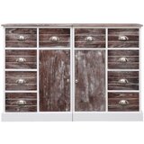 Maison Chic Komoda - Predalnik z 10 predali rjava 113x30x79 cm les, (21720631) | Shoptok.si