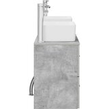  Set ormarića za kupaonicu 3 kom. Betonska siva 136 x 35 x 80 cm | Shoptok.si