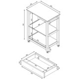 Livetastic SERVIRNI VOZIČEK 65/90,6/40 cm | Shoptok.si