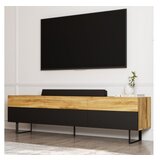 Hanah home tv polica sign black oak
