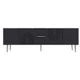 Hanah home tv polica Dekol2 anthracite silver