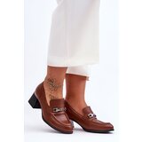 Boto Comfortable Leather Pumps Brown Damira | shoptok.hr