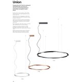  Redo 01-2202 - LED luster na sajli UNION LED/34W/230V 3000K prečnik 60 cm bela | Eponuda.com