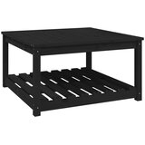  Vrtni stol crni 82,5 x 82,5 x 45 cm od masivne borovine | shoptok.hr