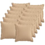  Presvlaka za jastuk 12 kom. HOUTEN Krem 45 x 45 cm Umjetni lan - Krem 45 x 45 cm 12 | shoptok.hr